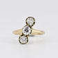 Antique 1920s 14K Gold Old European Cut Diamond Ring .84ctw Size 6 Art Deco