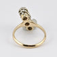 Antique 1920s 14K Gold Old European Cut Diamond Ring .84ctw Size 6 Art Deco