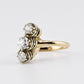 Antique 1920s 14K Gold Old European Cut Diamond Ring .84ctw Size 6 Art Deco