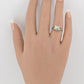 IGI Certified 18K White Gold Heart Ruby & Diamond Ring Size 6.5
