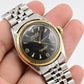 Rolex Oyster Perpetual 6085 Black Dial Stainless Steel & Gold Bezel Automatic Wa