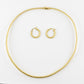 Roberto Coin 18K Yellow Gold Braided Necklace & Earrings Set 29.65g Italy 1220V