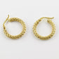 Roberto Coin 18K Yellow Gold Braided Necklace & Earrings Set 29.65g Italy 1220V