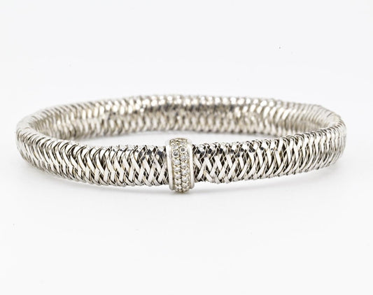 Roberto Coin 18K Yellow Gold Diamond Primavera Bracelet 16.39g RC Italy 1226VI