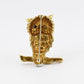 18K Solid Yellow Gold Owl Brooch 19.09g Diamond Eyes Marked 18K