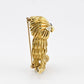 18K Solid Yellow Gold Owl Brooch 19.09g Diamond Eyes Marked 18K