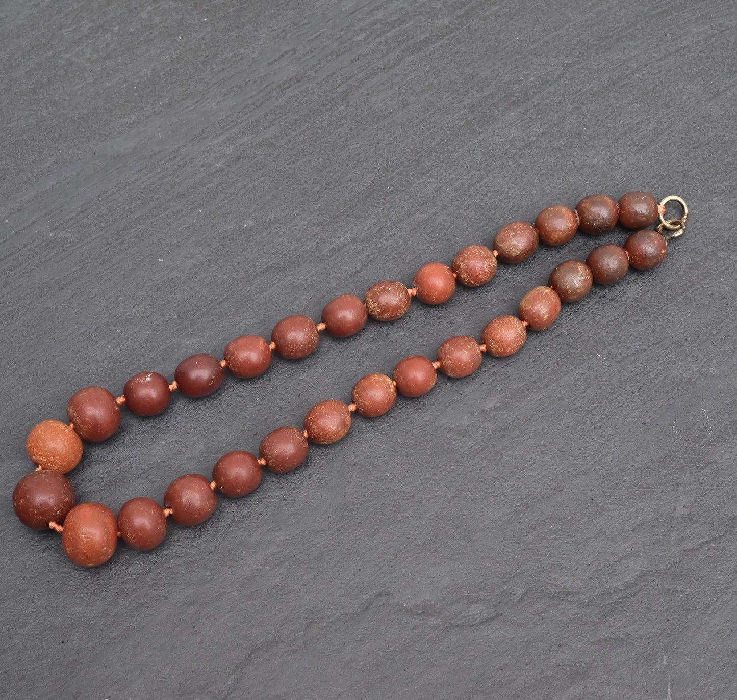 Gorgeous Antique Butterscotch Amber Necklace 42 Grams