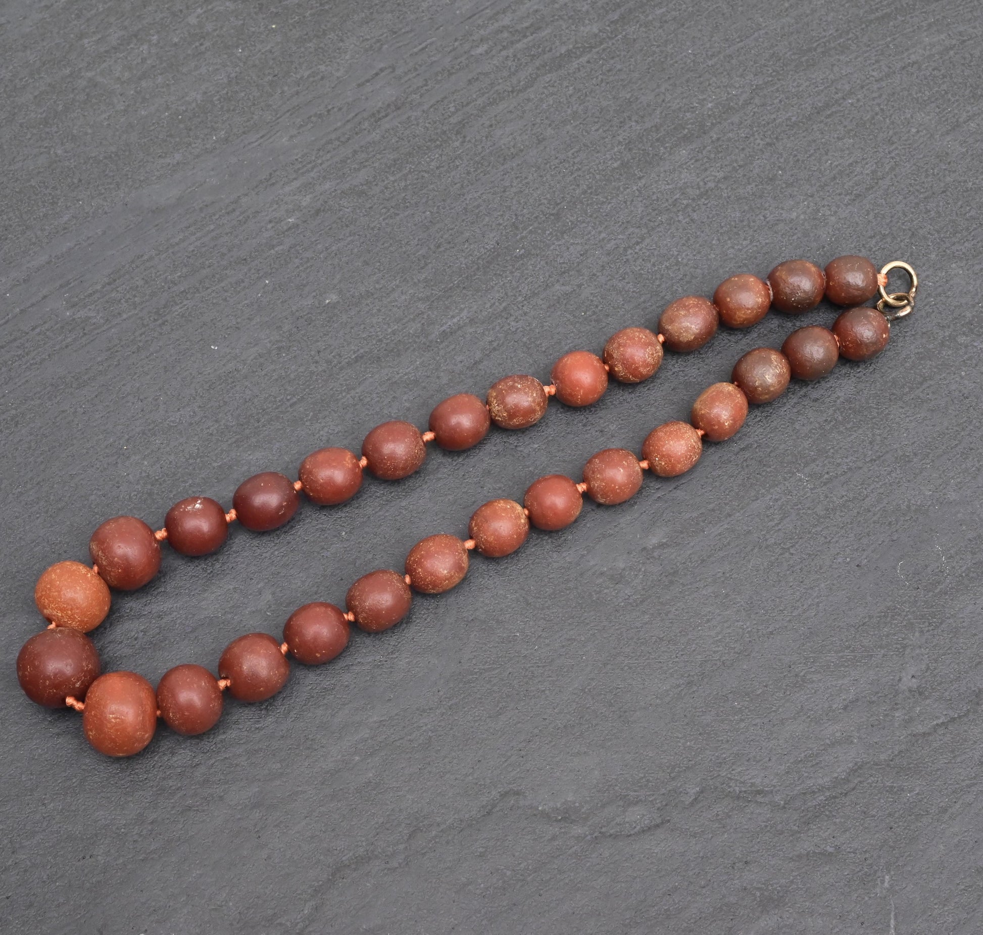 Gorgeous Antique Butterscotch Amber Necklace 42 Grams