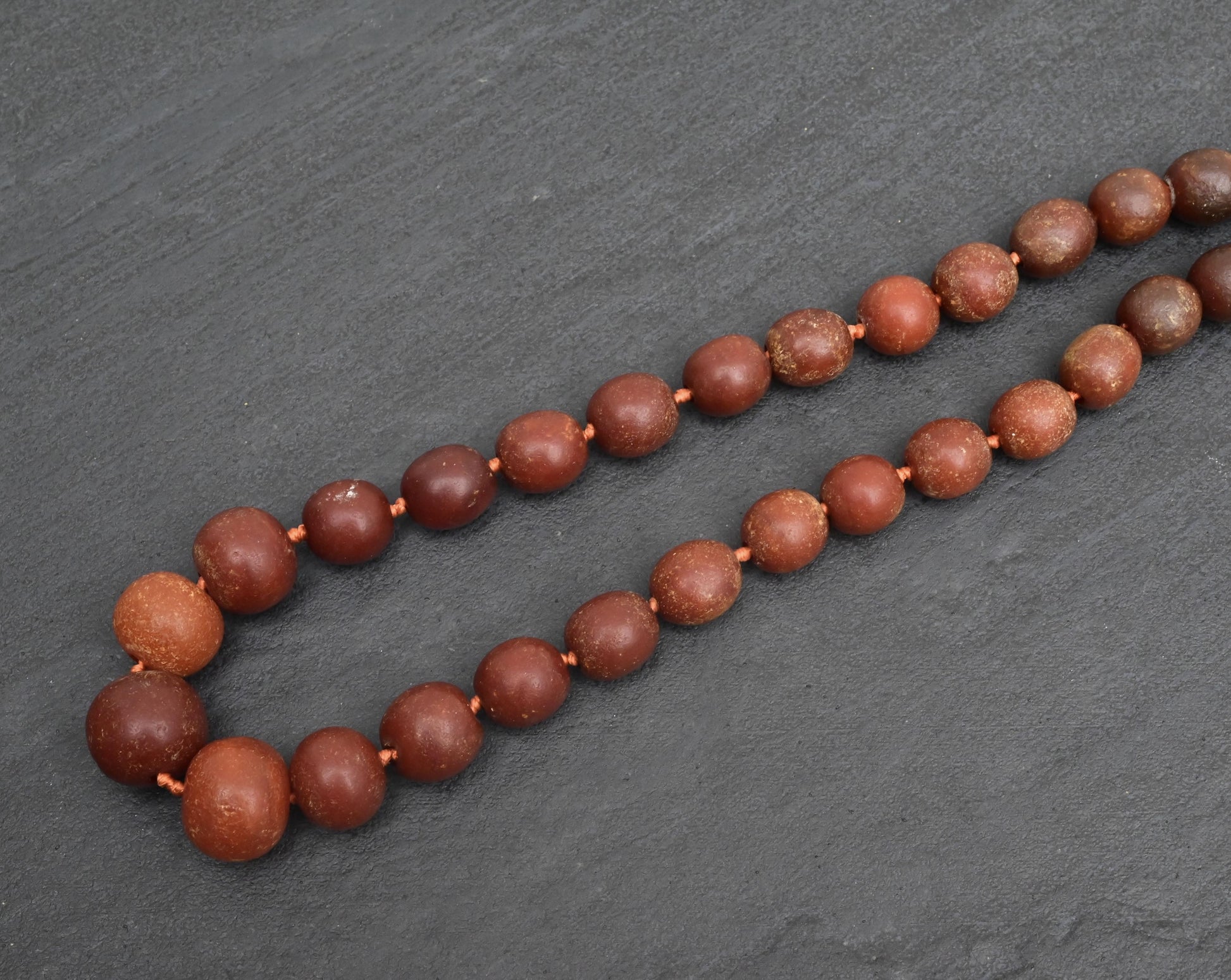 Gorgeous Antique Butterscotch Amber Necklace 42 Grams