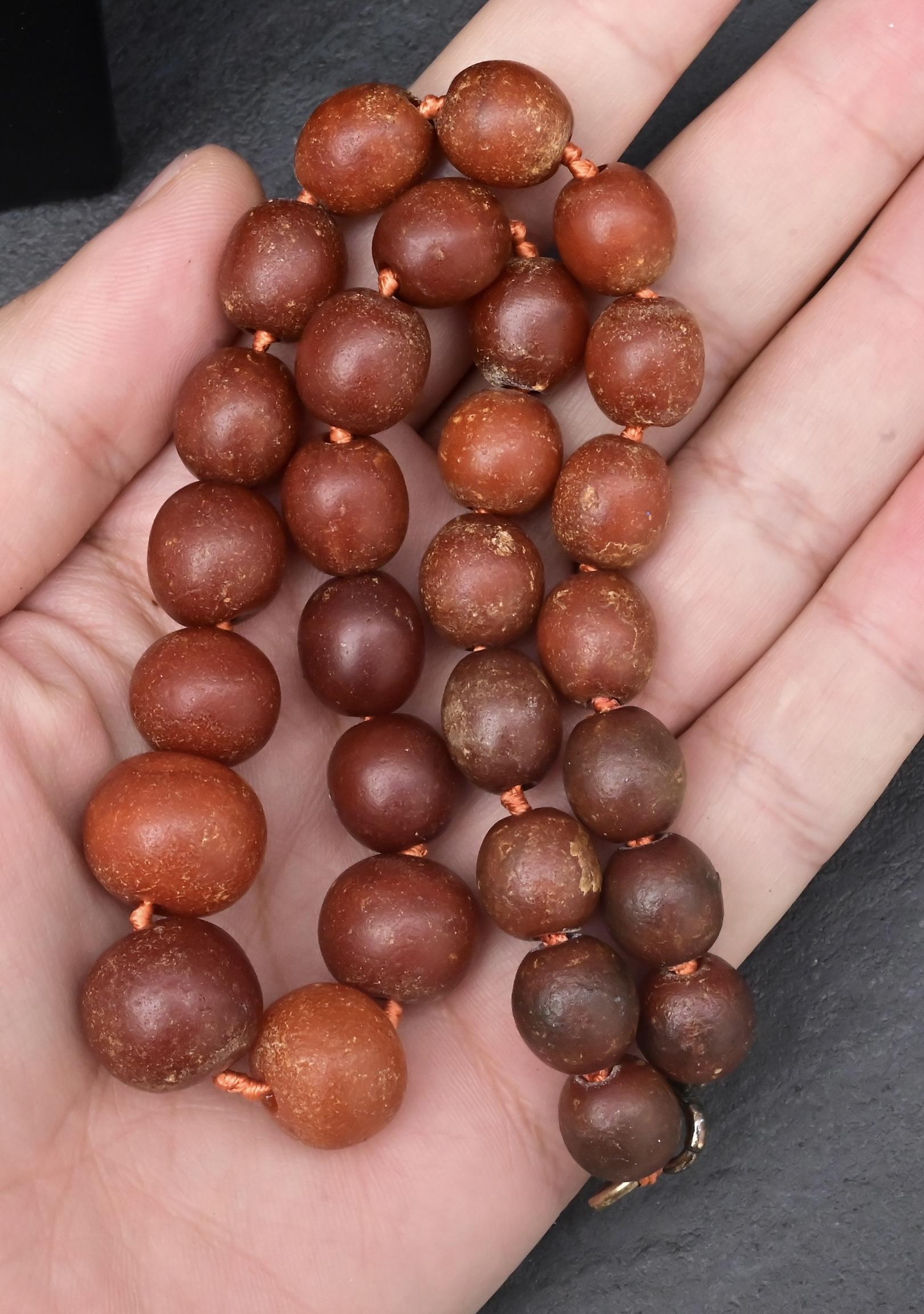 Gorgeous Antique Butterscotch Amber Necklace 42 Grams