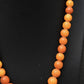 Fine Round Beaded Antique Butterscotch Amber Necklace 38 Grams