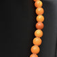 Fine Round Beaded Antique Butterscotch Amber Necklace 38 Grams