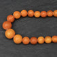 Fine Round Beaded Antique Butterscotch Amber Necklace 38 Grams