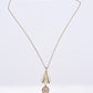 IGI Certified 14K Yellow Gold Pearl Pendant Necklace w/ Natural Diamond