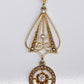 IGI Certified 14K Yellow Gold Pearl Pendant Necklace w/ Natural Diamond