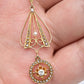IGI Certified 14K Yellow Gold Pearl Pendant Necklace w/ Natural Diamond