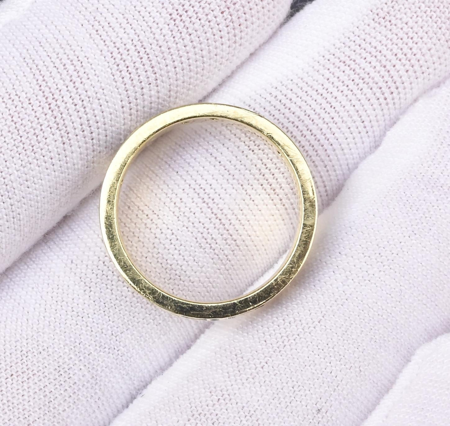 18K Hidalgo Music Note Band Ring w/ Diamonds – 6g, Size 6.25, 12 Diamonds