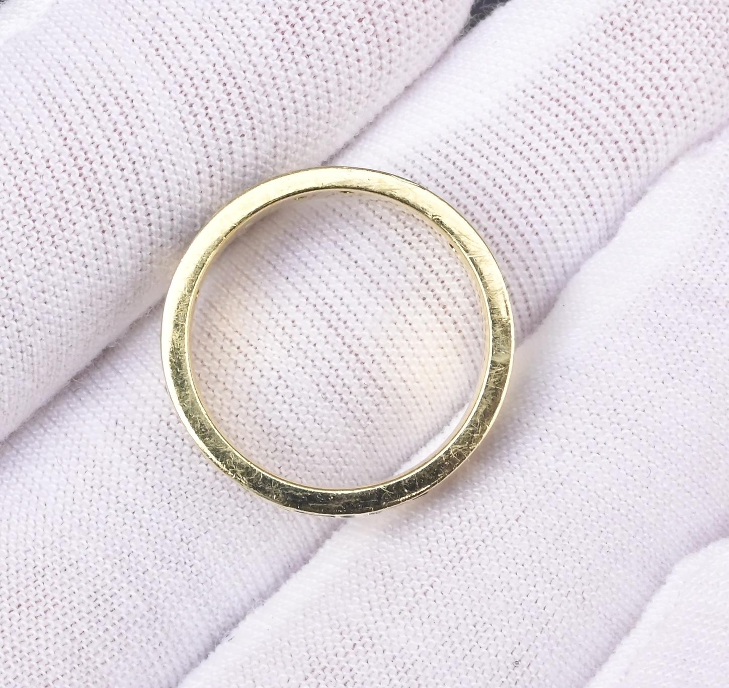 18K Hidalgo Music Note Band Ring w/ Diamonds – 6g, Size 6.25, 12 Diamonds
