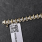 14K Yellow Gold Tennis Bracelet 1.68ct Natural Diamonds IGI Certified 7”