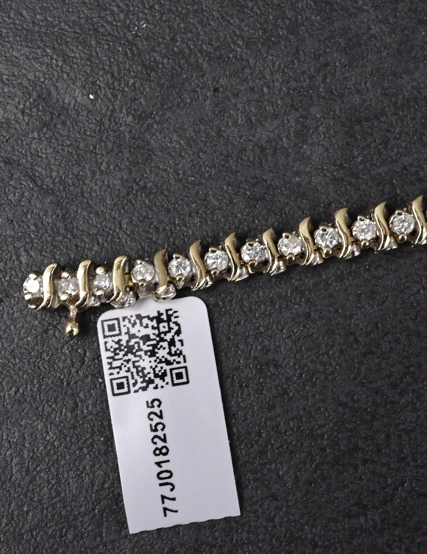 14K Yellow Gold Tennis Bracelet 1.68ct Natural Diamonds IGI Certified 7”
