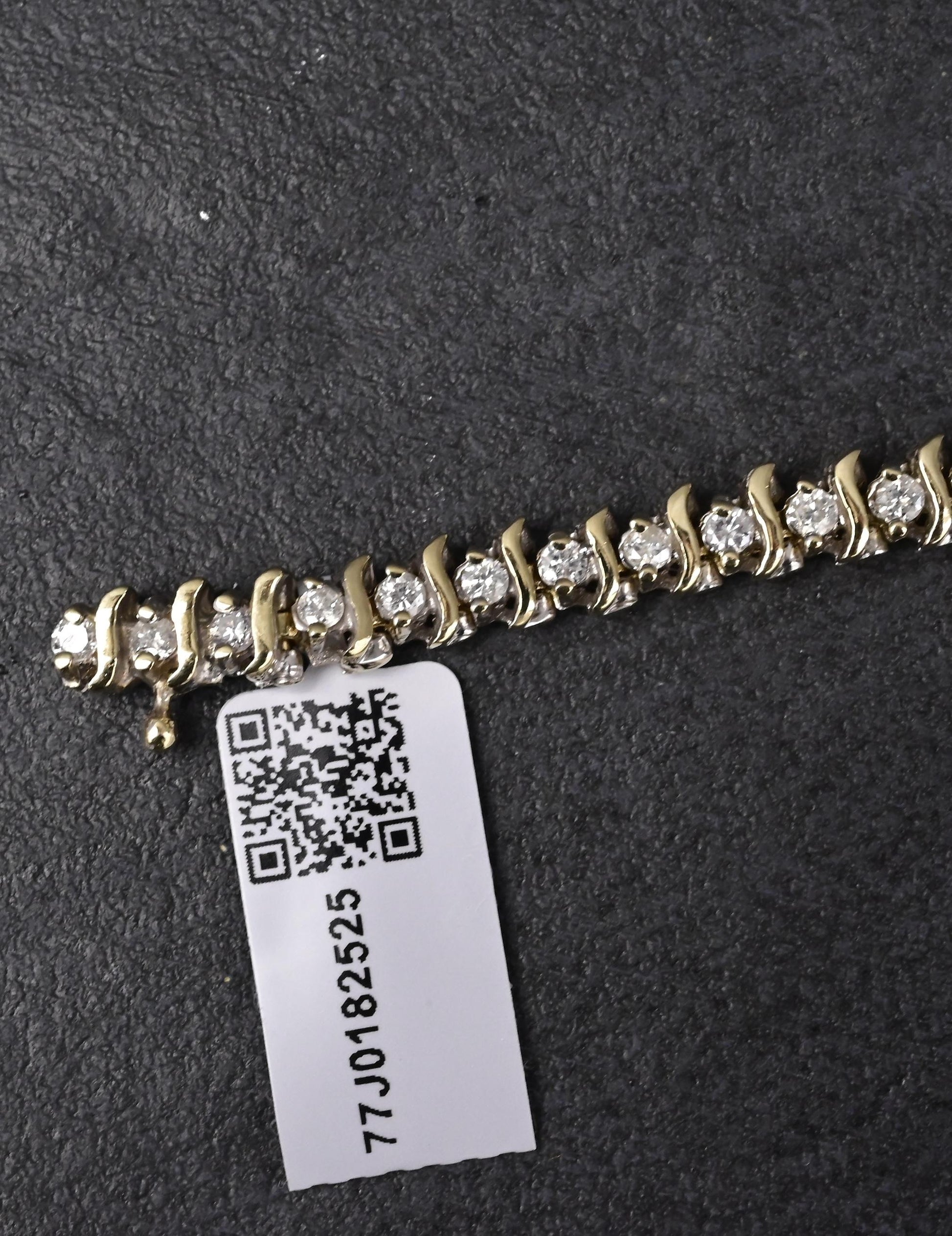 14K Yellow Gold Tennis Bracelet 1.68ct Natural Diamonds IGI Certified 7”