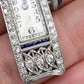 Art Deco Period Watch Head Only With Diamonds Running Condition