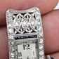 Art Deco Period Watch Head Only With Diamonds Running Condition