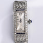 Art Deco Period Watch Head Only With Diamonds Running Condition