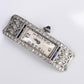 Art Deco Period Watch Head Only With Diamonds Running Condition