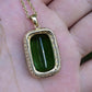 18K Yellow Gold Pendant With 26.51 Carat Tourmaline And 2.25 Carats Diamonds