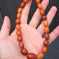 Antique Baltic Butterscotch Amber Graduated Bead Necklace 23 Beads 29.49 Grams
