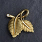 Tiffany & Co 18K Gold Strawberry Leaf Diamond Brooch 16.94g w/ Box