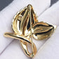 Tiffany & Co 18K Gold Strawberry Leaf Diamond Brooch 16.94g w/ Box