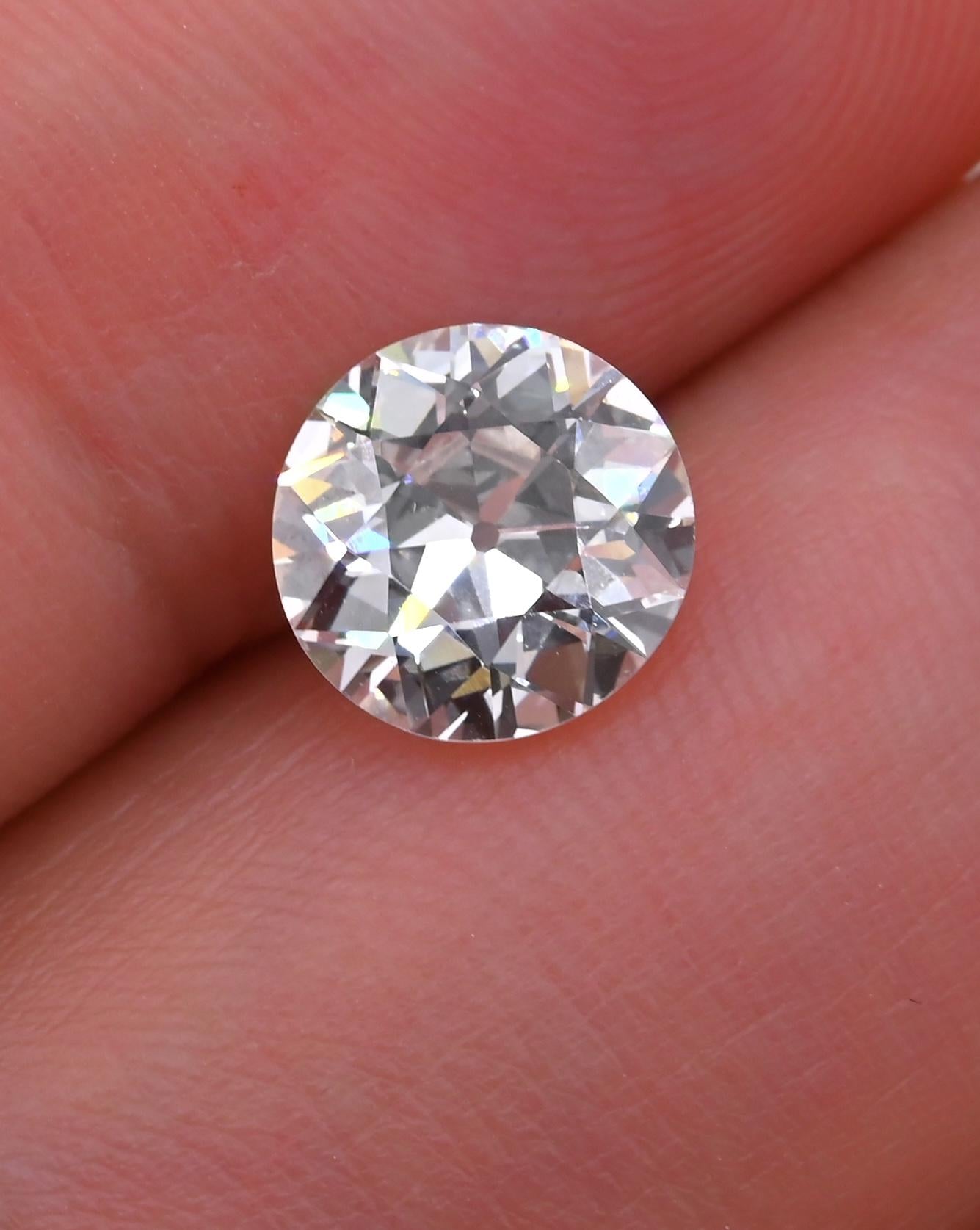 1.74ct Old European Cut Diamond | GIA Natural H VS1 | Antique Loose Stone
