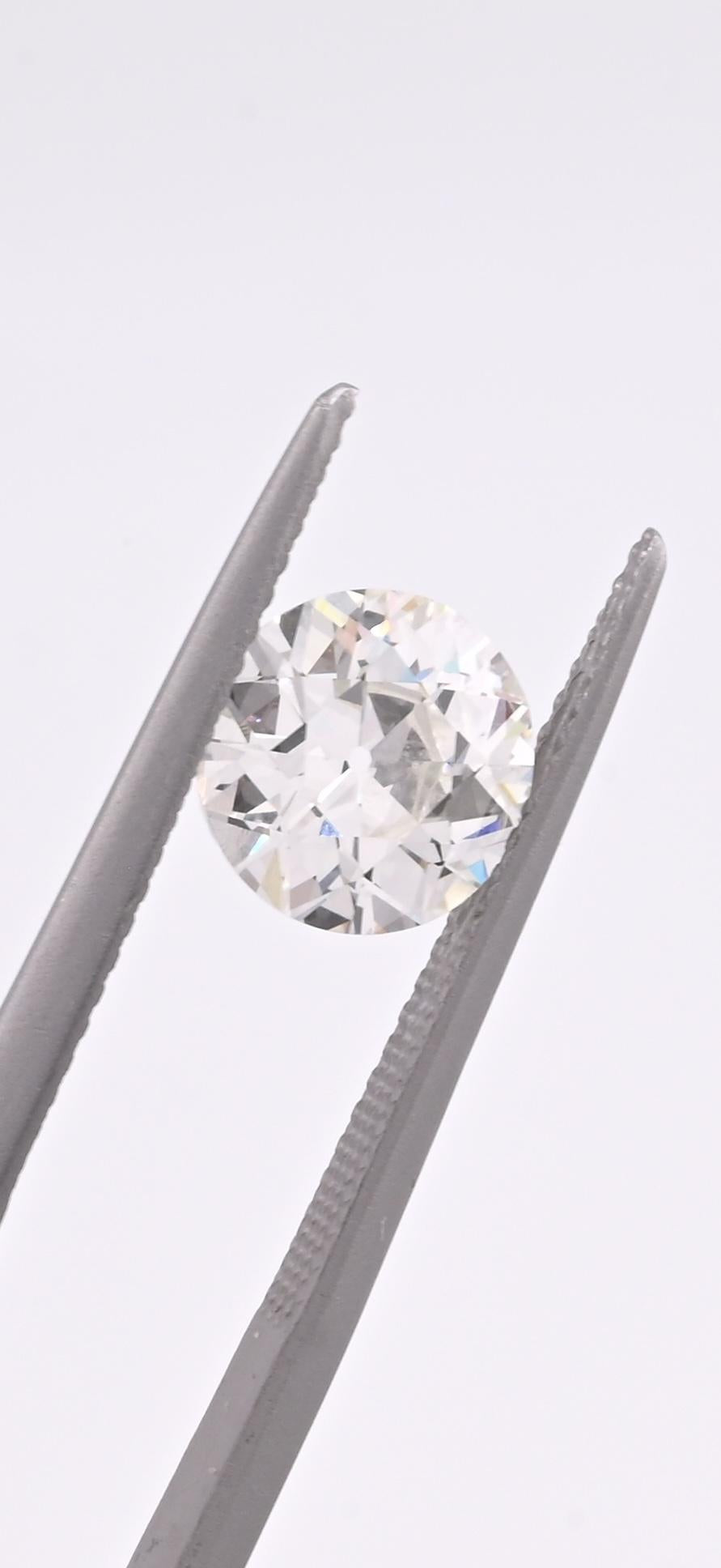 1.74ct Old European Cut Diamond | GIA Natural H VS1 | Antique Loose Stone