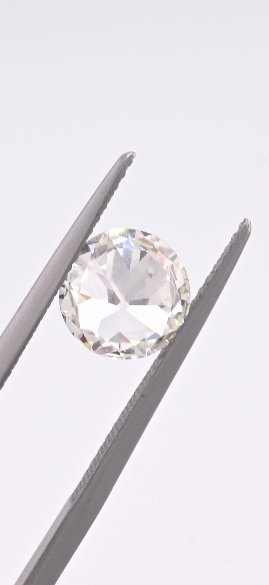 1.74ct Old European Cut Diamond | GIA Natural H VS1 | Antique Loose Stone