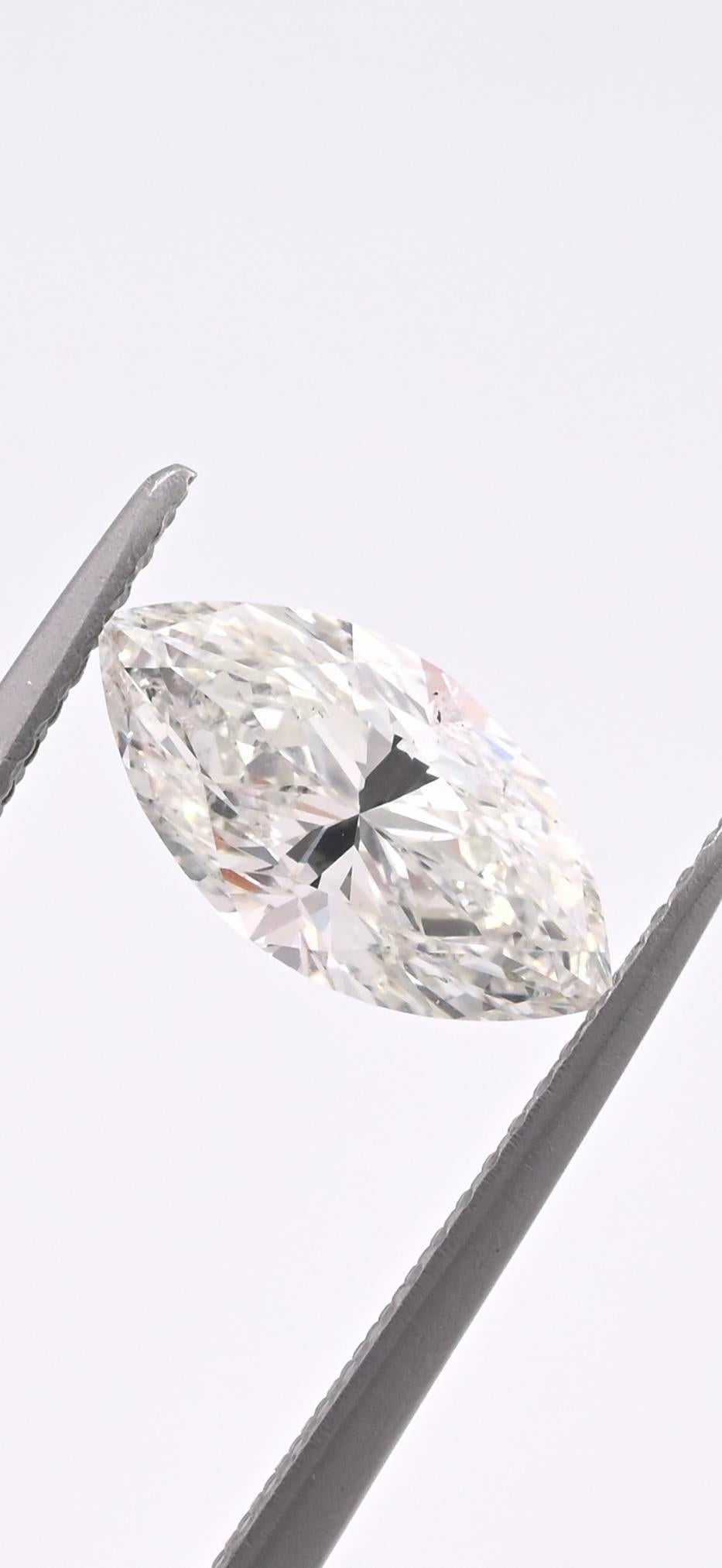 2.00ct Marquise Brilliant Diamond | Natural H Color | Loose Stone GIA Certified