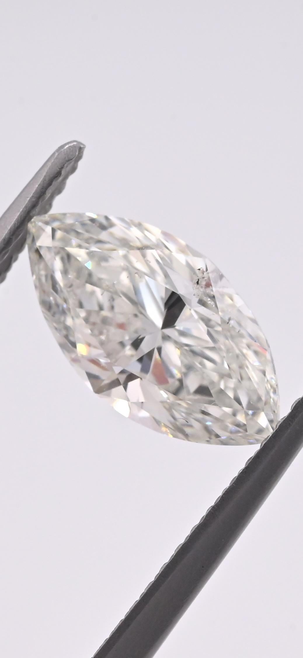 2.00ct Marquise Brilliant Diamond | Natural H Color | Loose Stone GIA Certified