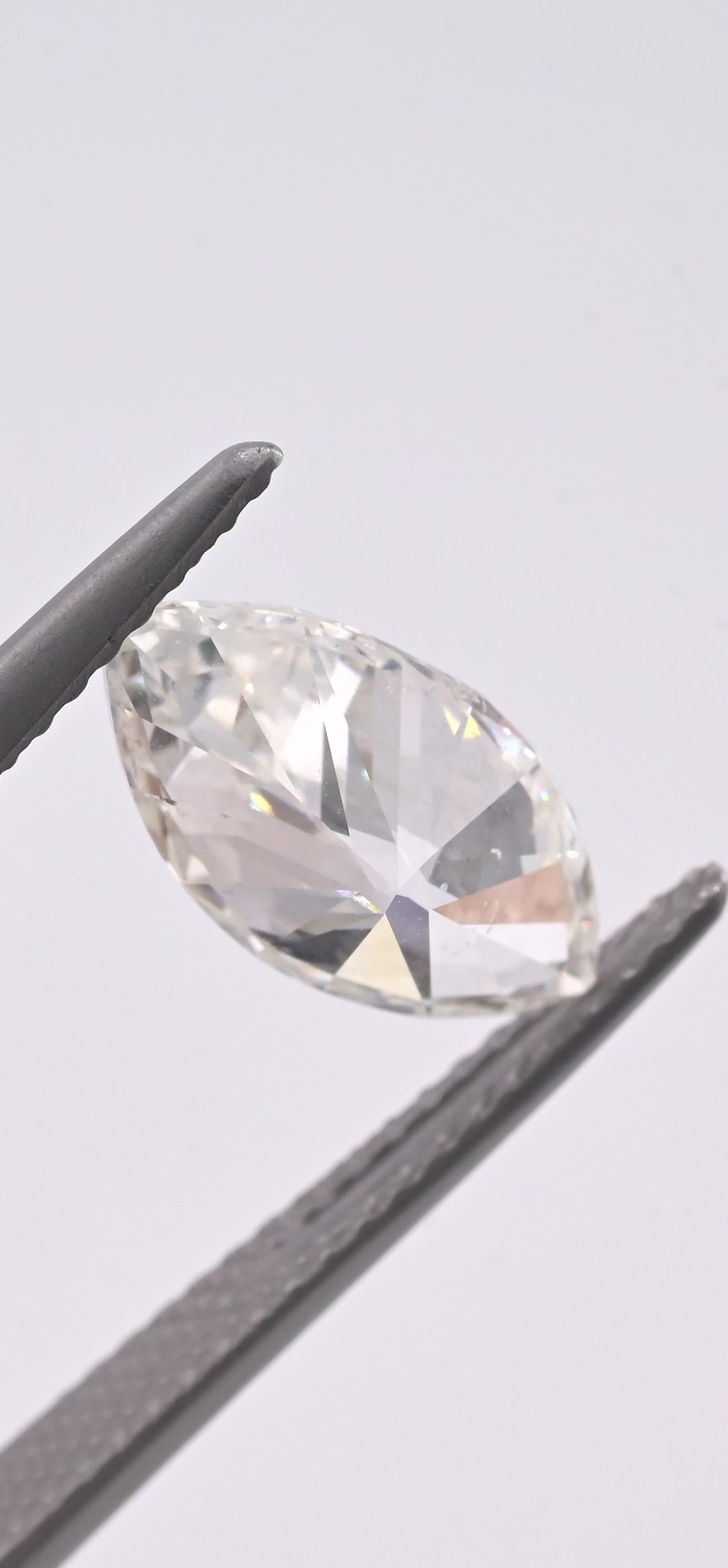 2.00ct Marquise Brilliant Diamond | Natural H Color | Loose Stone GIA Certified