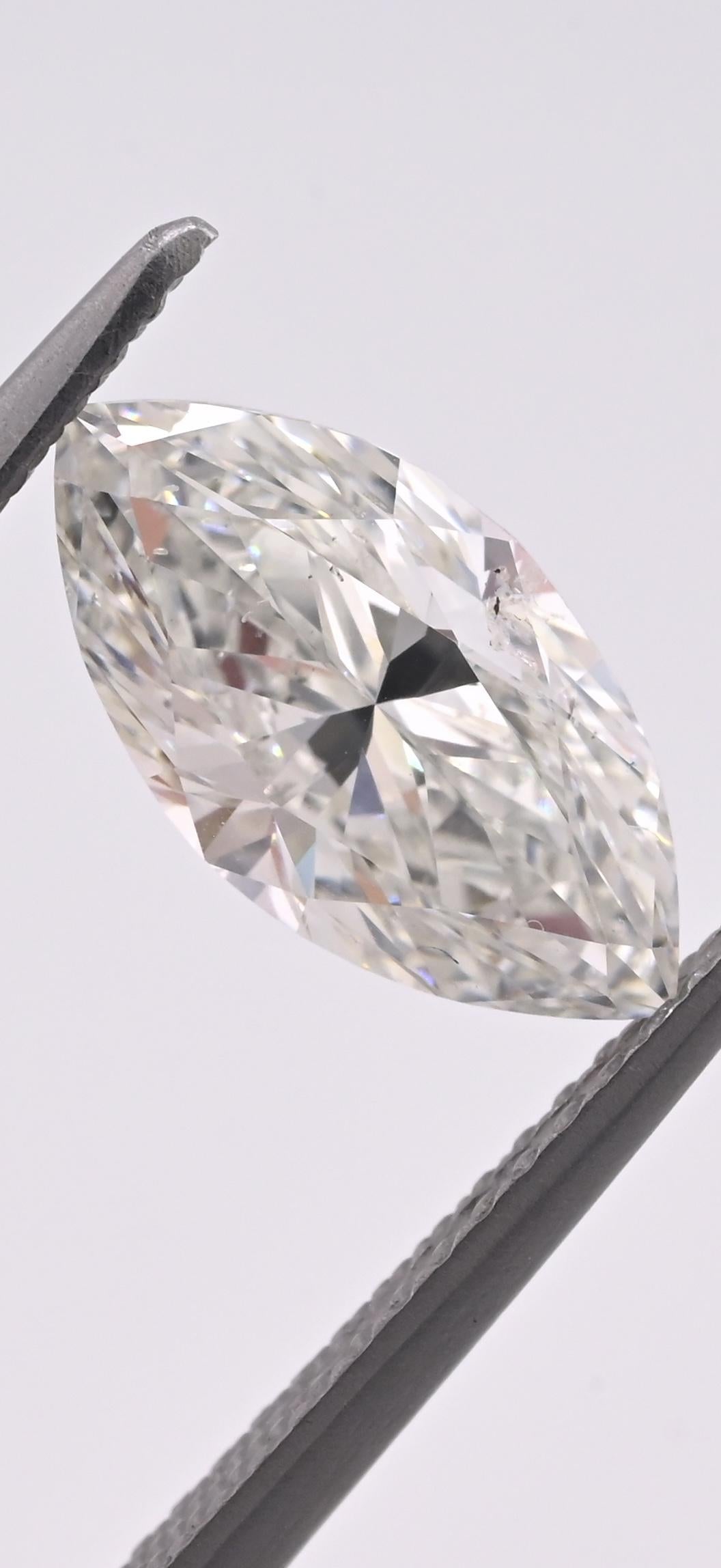 2.00ct Marquise Brilliant Diamond | Natural H Color | Loose Stone GIA Certified