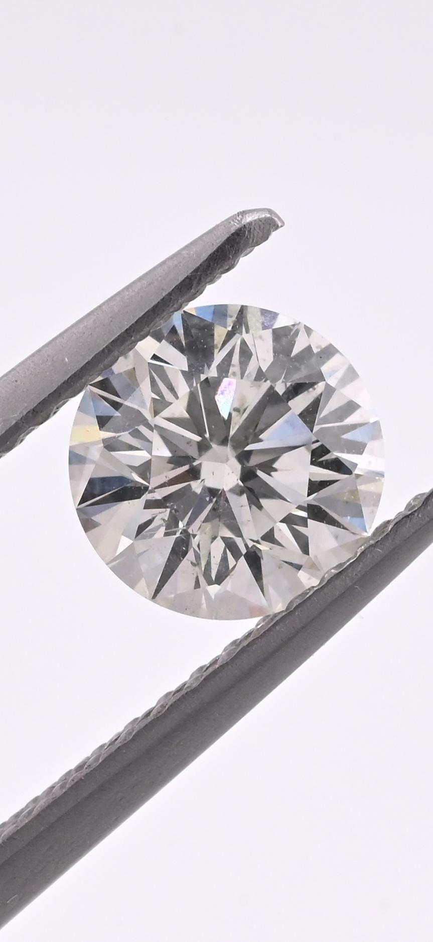 GIA Certified 0.95ct Round Brilliant Diamond | Natural I Color SI2 Excellent