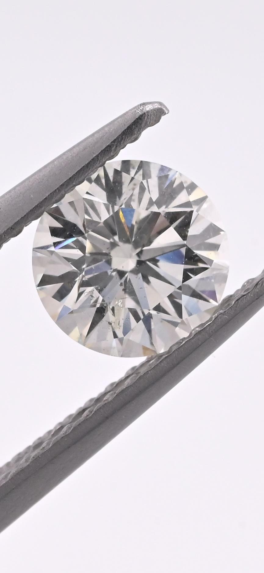 GIA Certified 0.95ct Round Brilliant Diamond | Natural I Color SI2 Excellent