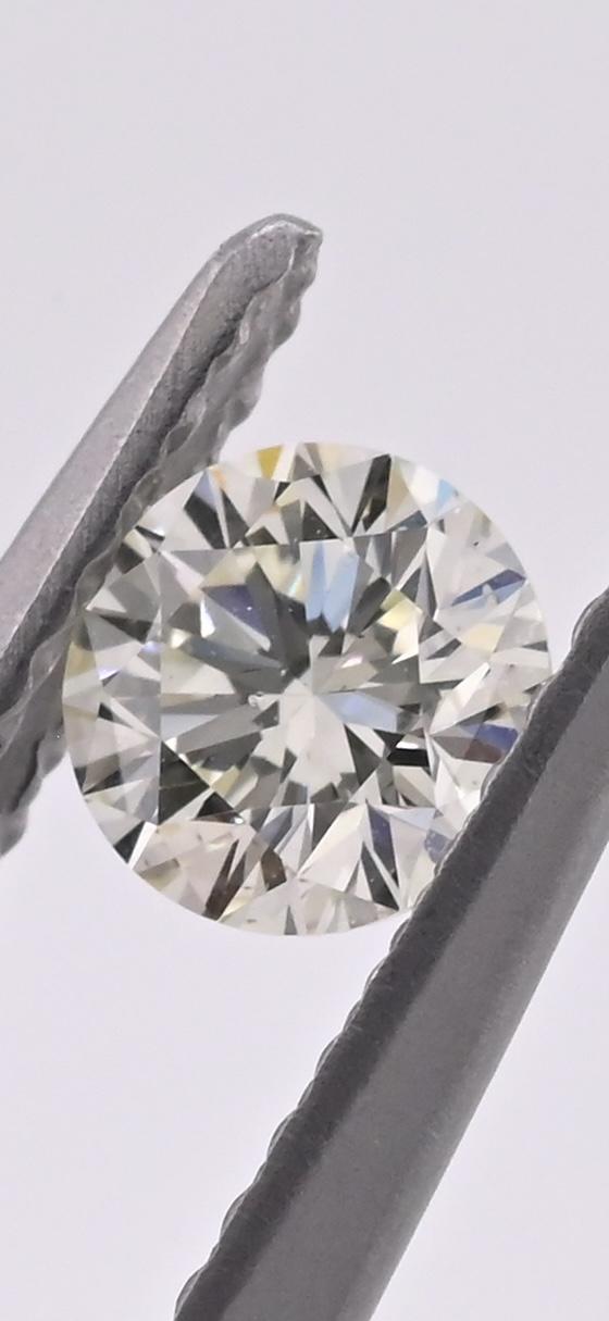 GIA Certified 0.41ct Round Brilliant Diamond | Natural K SI1 Excellent