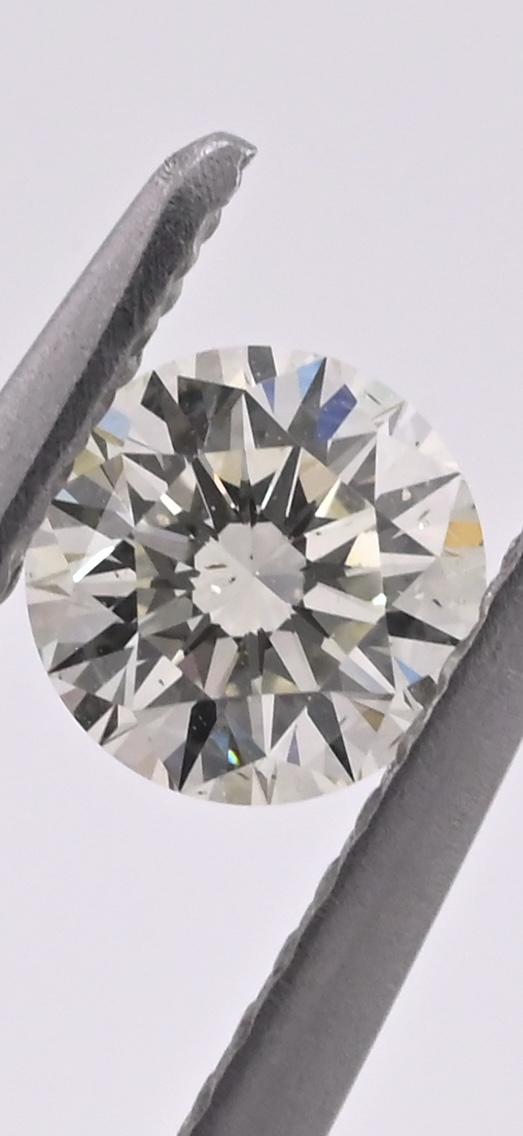 GIA Certified 0.41ct Round Brilliant Diamond | Natural K SI1 Excellent