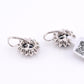 IGI Certified 14K White Gold Sapphire & Diamond Halo Earrings 3.16 CT Sapphire