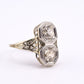 IGI Certified 1.10 TCW Old European Cut Diamonds Antique Art Deco Ring Size 6.25