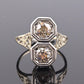 IGI Certified 1.10 TCW Old European Cut Diamonds Antique Art Deco Ring Size 6.25