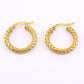 Roberto Coin Braided Hoop Earrings | Yellow Gold Woven Design | 4.16 Grams |