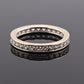 14K White Gold Diamond Eternity Band Ring 0.44 CTW Near Colorless Size 6