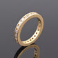 14K Yellow Gold Diamond Eternity Band Ring 0.75 CTW Near Colorless Size 6